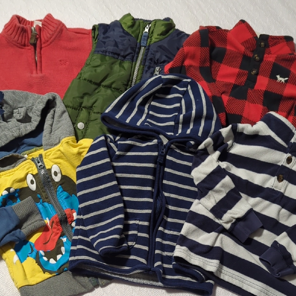 Blue and White Striped Hoodie Sweatshirt